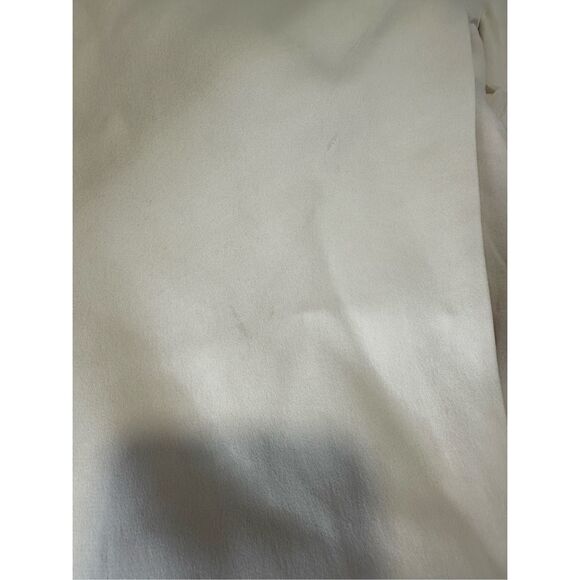 Khaite Mahni Crepe Satin Top in Ivory Size US 2 $1880 - Picture 10 of 11